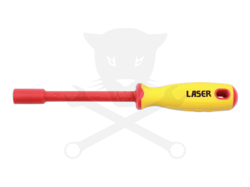 Szigetelt VDE 1000 V-os dugókulcs csavarhúzó 6 lapú 7 mm-es