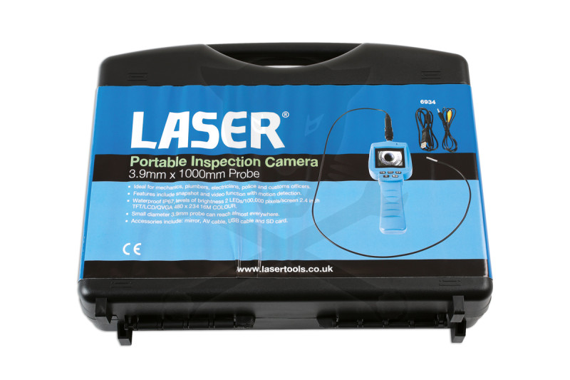 Videoszkóp - inspekciós kamera 3.9 mm-es x 1000 mm - Laser Tools