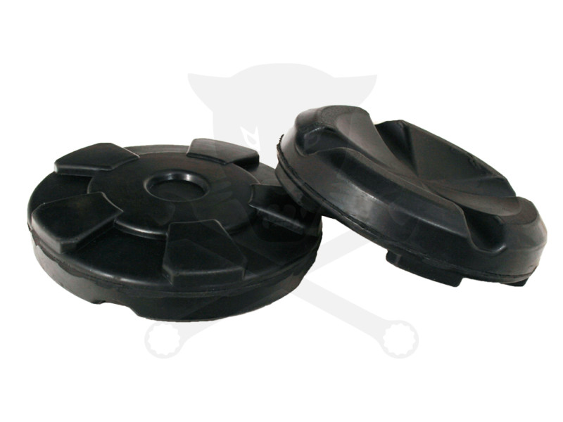 Gumipogácsa krokodil emelőhöz fekete 105/27 mm - íves