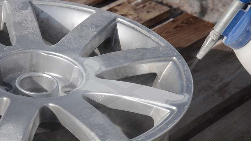 Szóda szóró pisztoly - speciálisan granulált Sodium Bicarbonate-hoz