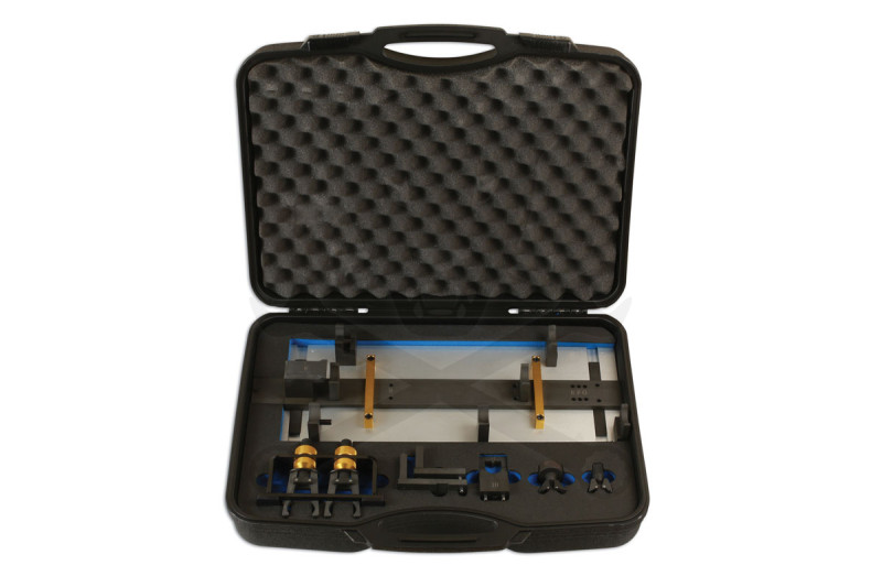 Hengerfej és vezérműtengely összeszerelő szerszám+állvány készlet - VW