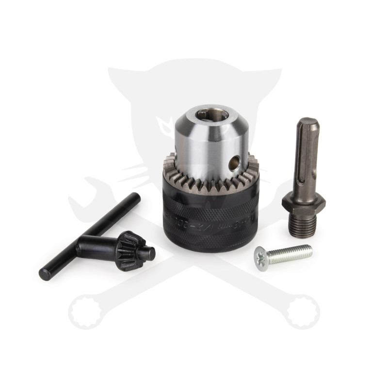 Fúrótokmány, fogaskoszorús 1.0-13 mm + kulcs, adapter - DeWalt