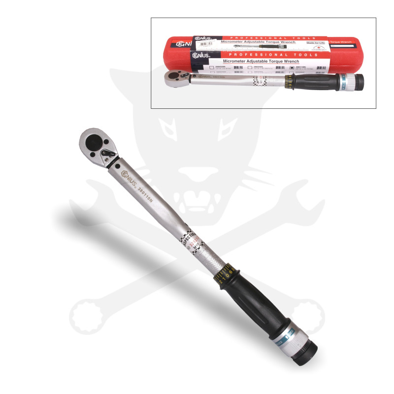 Nyomatékkulcs 019-110 Nm 3/8" - kalibrálva - Genius
