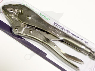 Fogó patent normál íves pofás 10" Genius