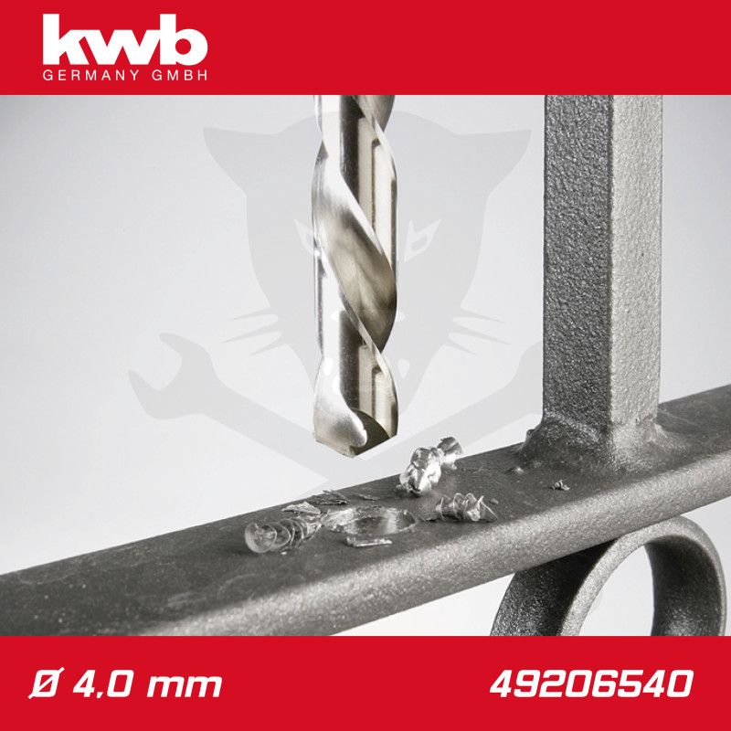 Csigafúró 4,0 mm HSS-G DIN 338 Silver Star, profi - KWB