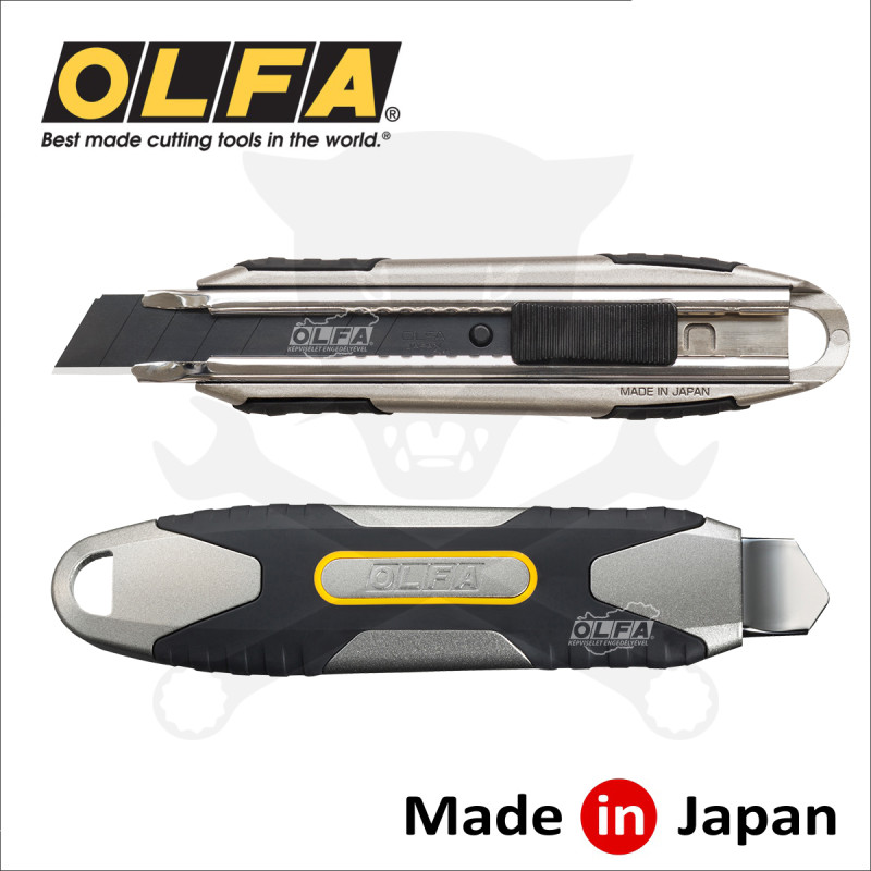 Vágókés OLFA 18 mm törh.penge, automata rögz. - erős aluházas XD