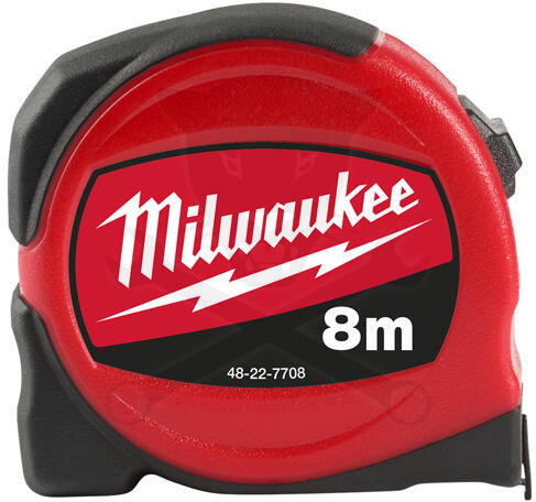 Mérőszalag 8 m x 25 mm gumírozott - Milwaukee
