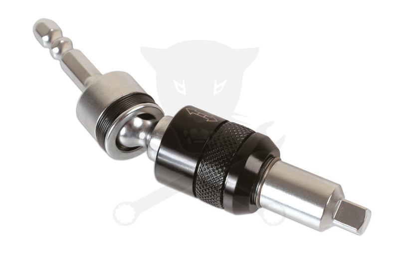 Crowa hajtószár 1/4" Fúrógépbe fogható Csuklós / Fix 2:1-ben - Laser