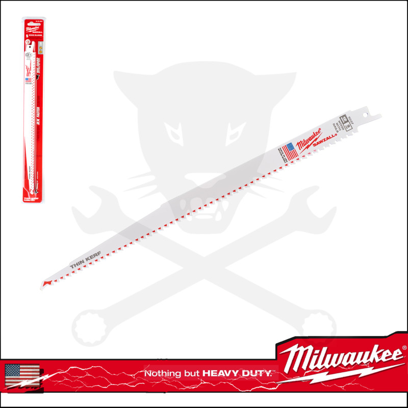 Fűrészlap kardfűrészhez, szöges fa 300 mm 5 TPI BiM-Co 5 db-os készlet