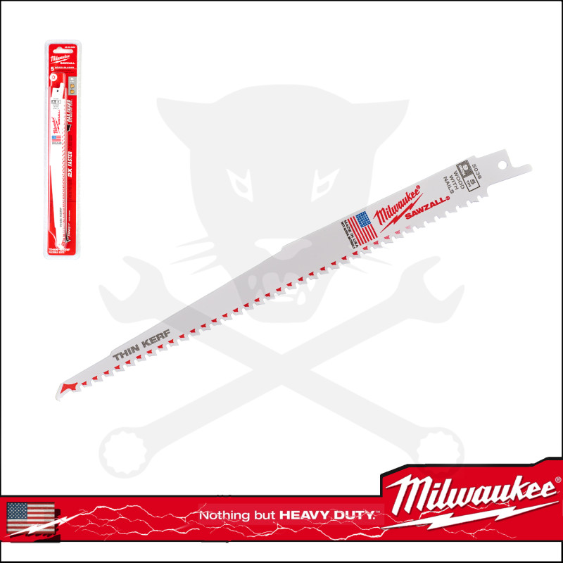 Fűrészlap kardfűrészhez, szöges fa 230 mm 5 TPI BiM-Co 5 db-os készlet