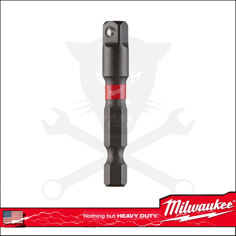 Adapter, hatlap-négylap IMPACT 1/4"-1/4" Torziós - Milwaukee