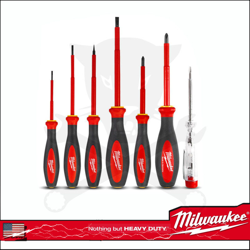 Csavarhúzó készlet 7 db-os szigetelt - VDE 1000V Milwaukee