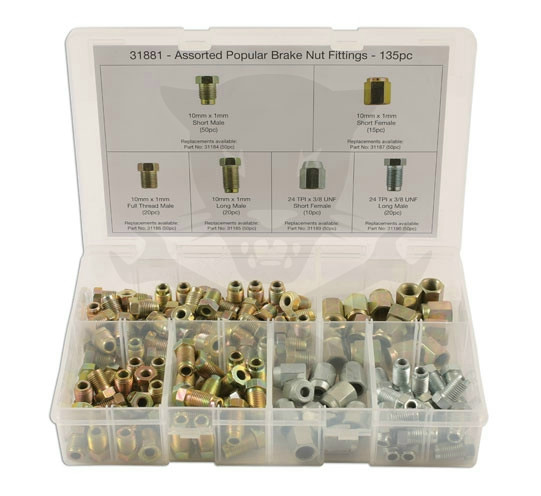 Fékcső adapter készlet - 135 részes - Connect -TS20