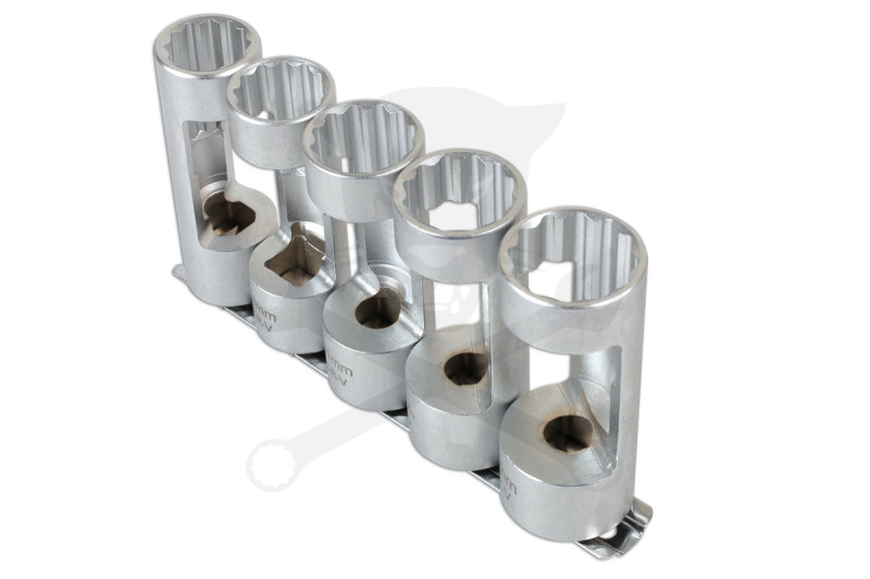 Lengéscsillapító spec. dugókulcs készlet 5 db-os 18-19-21-22-24 mm 1/2"