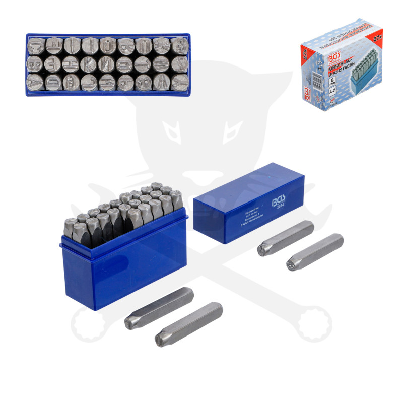 Beütő készlet BETŰ 8 mm-es BGS