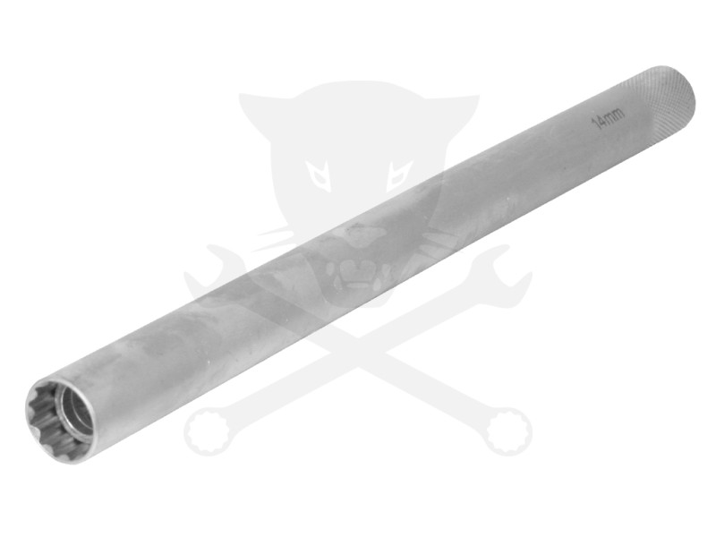 Gyertyakulcs 14 mm hosszú 3/8" 12 szögű 250 mm - mágneses