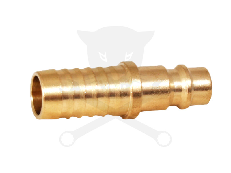 Levegős csatlakozó - gyorscsatlakozó apa - RÉZ - tömlővég 13 mm -OLASZ