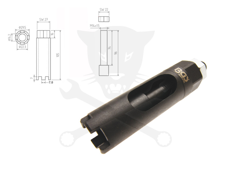 Porlasztó körmöskulcs Merci, Man, Neoplan, Setra