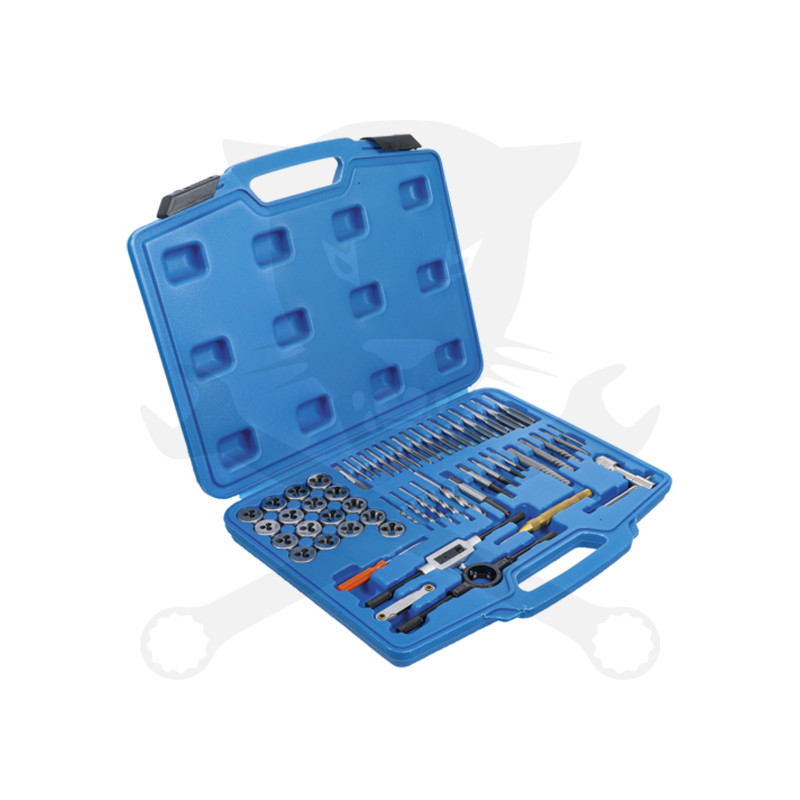 Menetfúró és menetmetsző készlet metrikus M3-M12 - 56 db-os