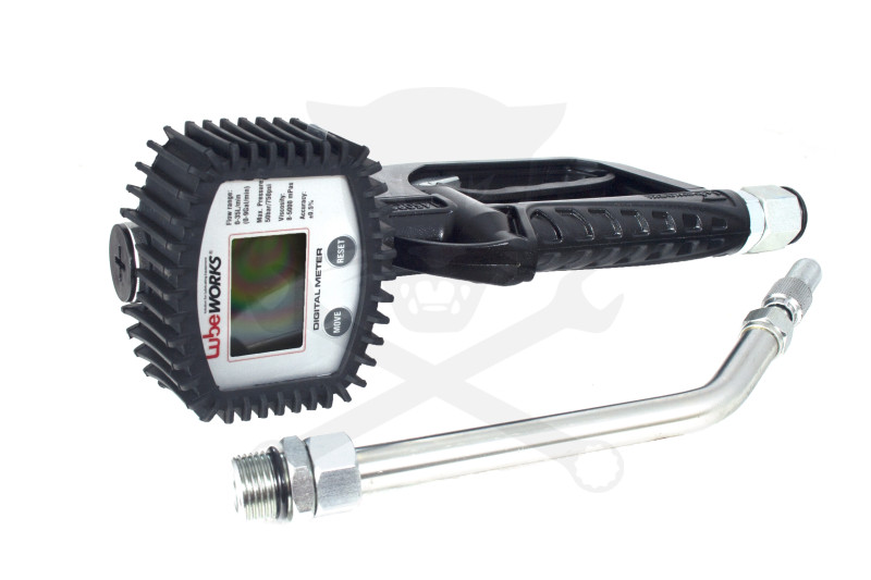 Olajkimérő pisztoly digitális fix csőrrel