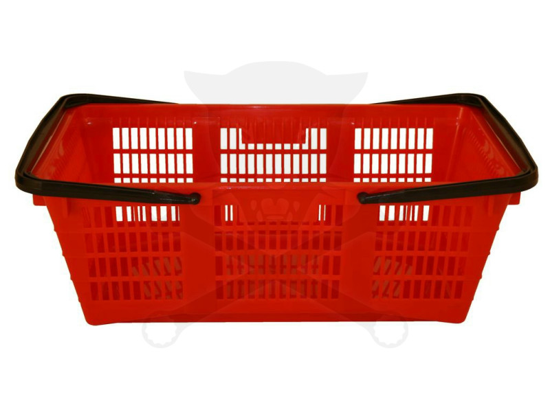 Bevásárló kosár - bolti kosár - klasszikus - Piros