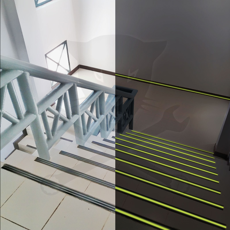 Csúszásgátló szalag foszforeszkáló 50 mm x 5 m öntapadós - Handy