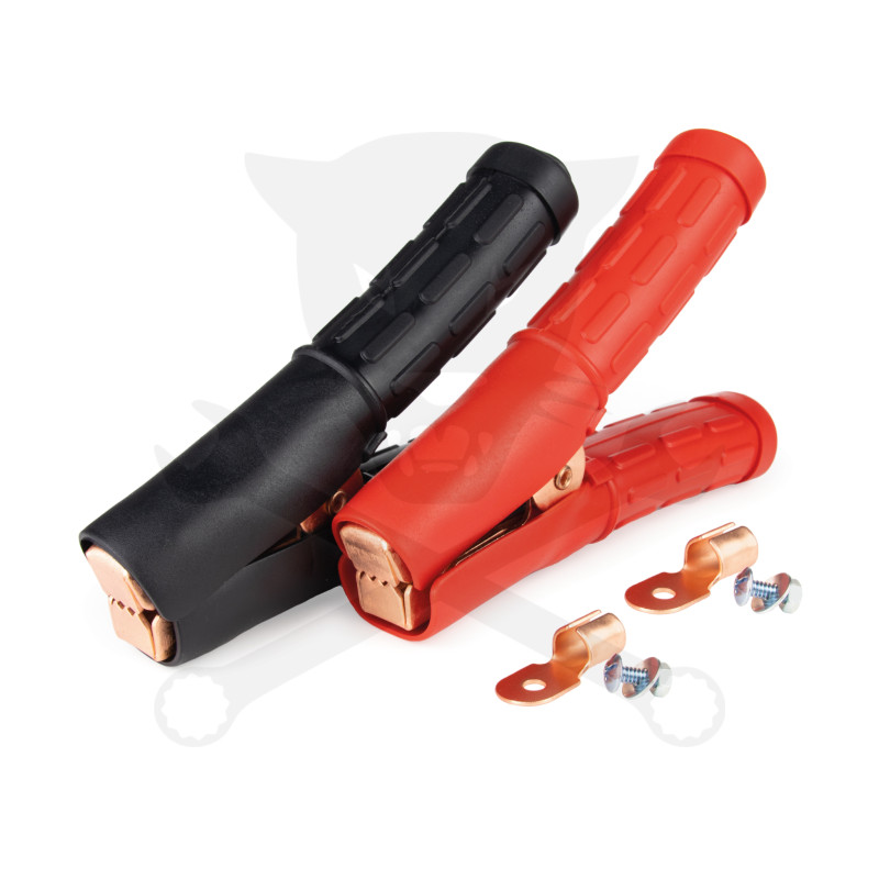 Akkumulátor bikázó csipesz, teljesen szigetelt 600 A - Pár -