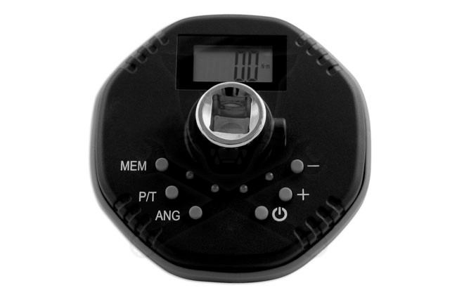 Nyomaték- és szögmérő adapter, digitális 1/2" 40-200 Nm - Laser