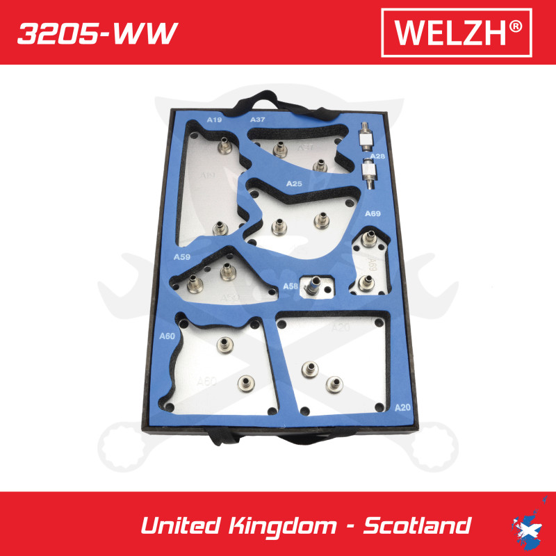 ATF váltó feltöltő csatlakozó adapter készlet 116 db-os - Welzh