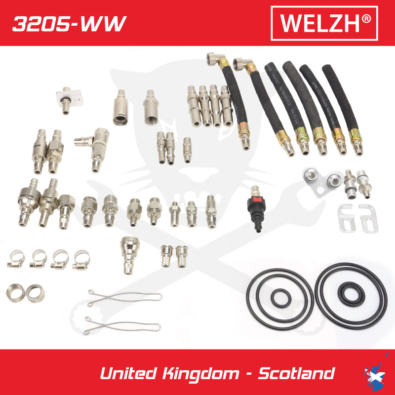 ATF váltó feltöltő csatlakozó adapter készlet 116 db-os - Welzh