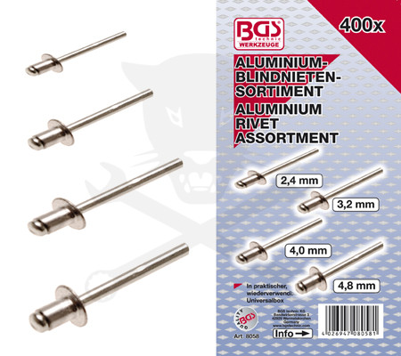 Popszegecs készlet 400 részes