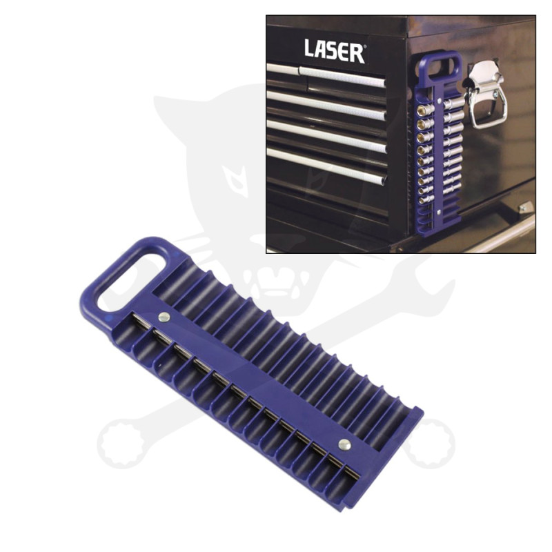 Dugókulcstartó mágneses tálca 1/4" - 26 db-os 285x102 mm