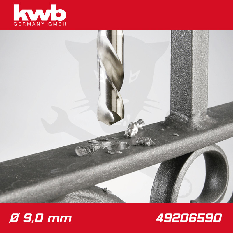 Csigafúró 9,0 mm HSS-G DIN 338 Silver Star, profi - KWB