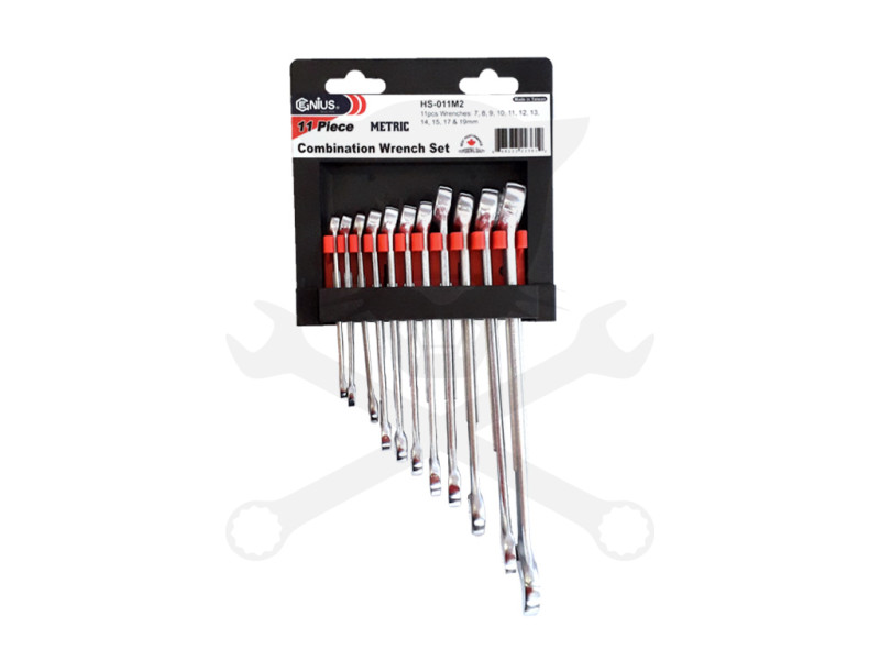 Csillag-villáskulcs készlet 11 db Genius