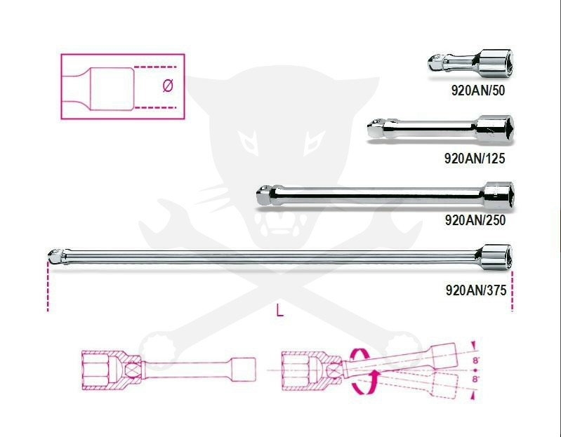 Crowa rövidszár Beta 1/2" (920AN/125)