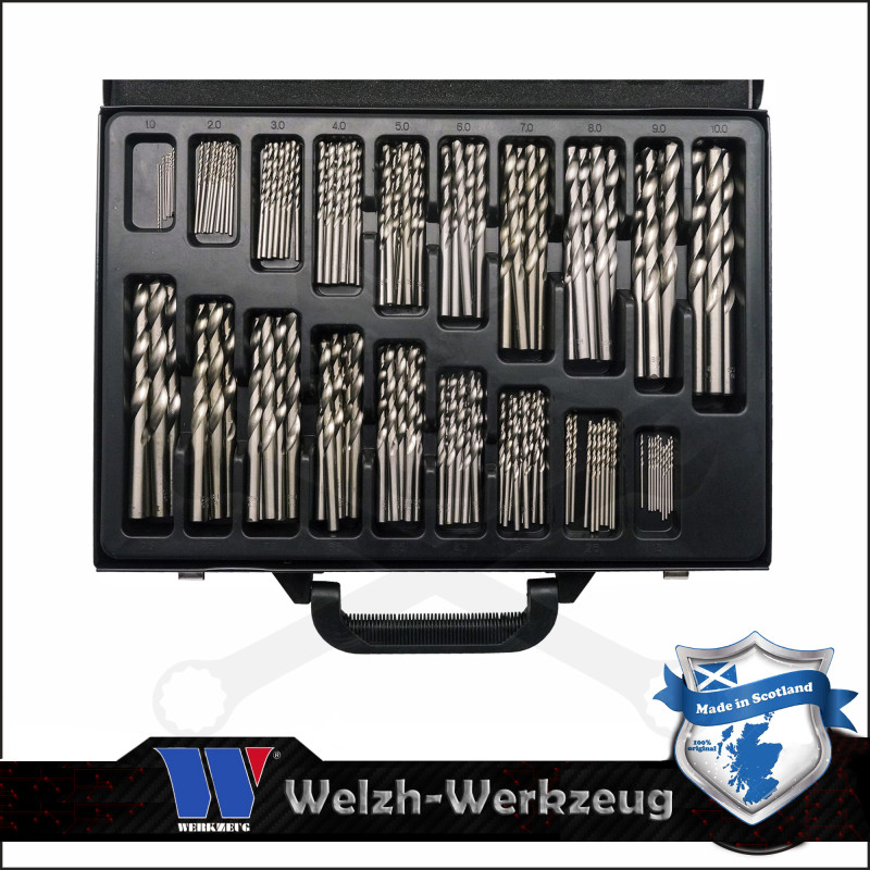 Csigafúró Klt. HSS 170 db-os - műanyag kofferben - Welzh