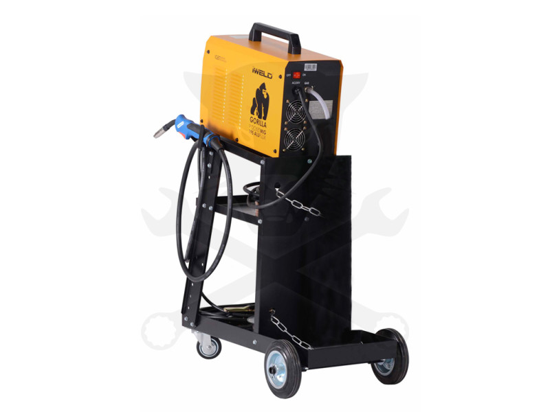 Hegesztő inverter Gorilla PocketMIG 205 Aluflux kocsival