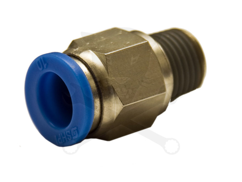 Levegős csatlakozó műanyag csőhöz 10 mm - KM 1/4