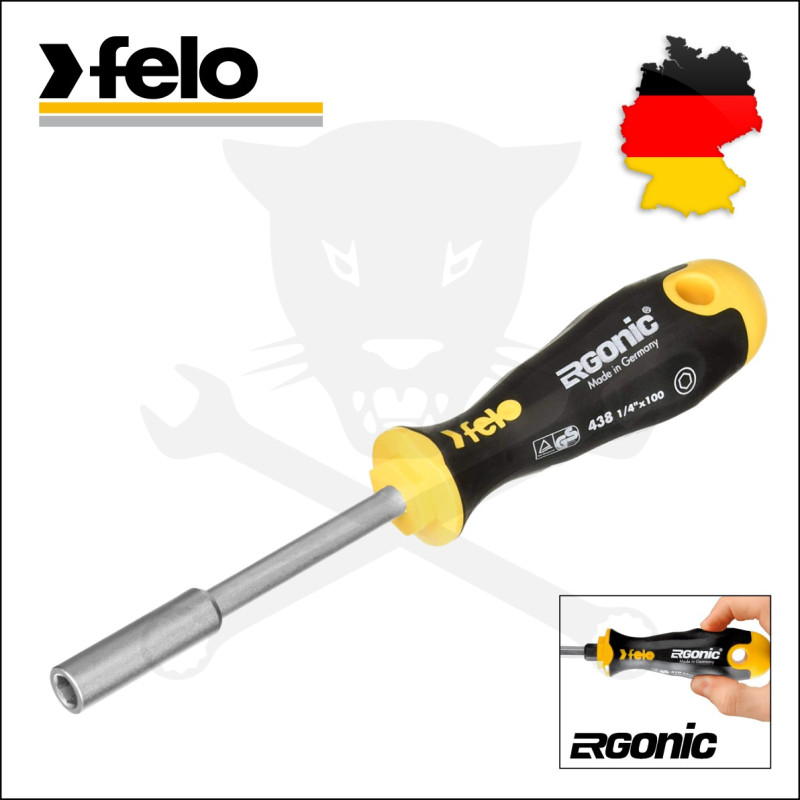 Csavarhúzó, bit tartós 1/4" 100/100 mm - Felo Ergonic