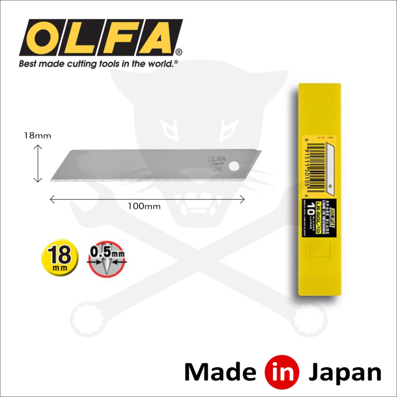 Penge OLFA nem tördelhető, standard 18 mm 10 db/dob