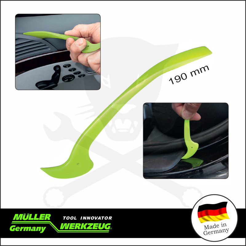 Díszítőelem leszedő ék 2:1-ben univerzális műanyag, keskeny 190 mm