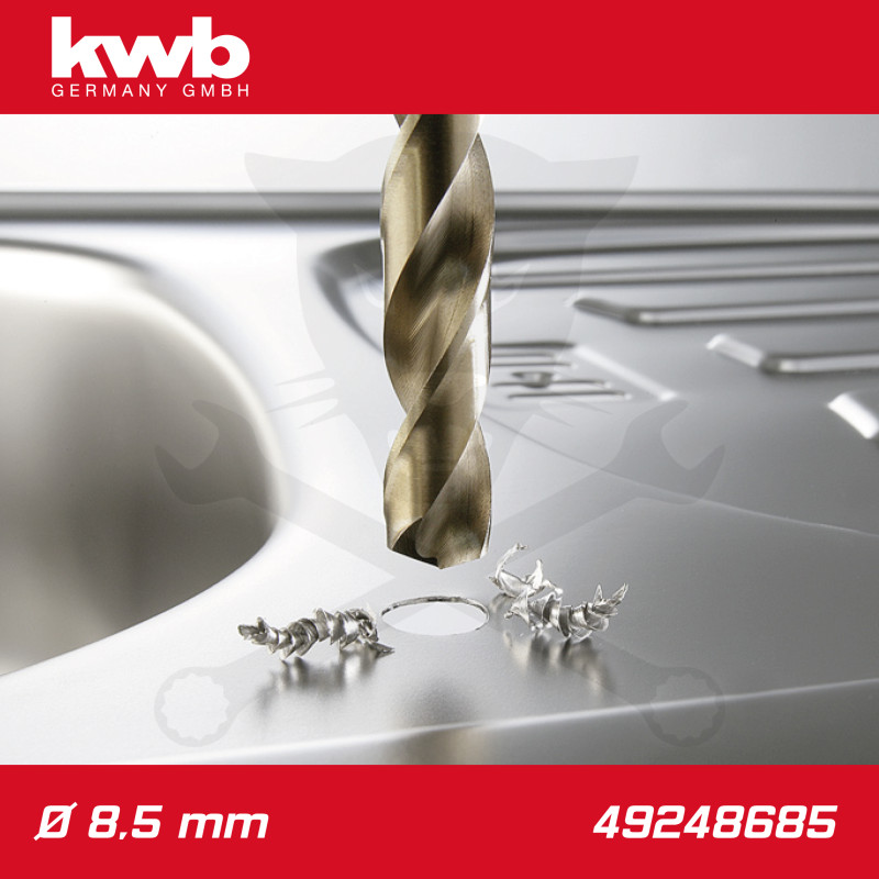 Csigafúró 8,5 mm HSS-G Co5 DIN 338 Twist, profi - KWB
