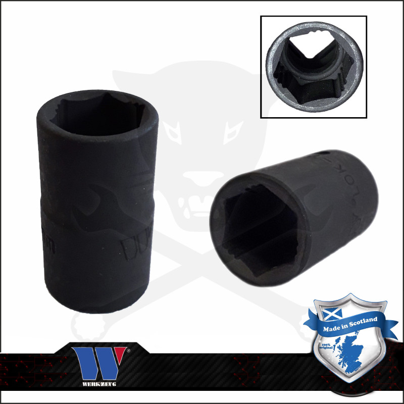 Lok-Typ Légkulcsfej - gépifej 1/2" 13 mm 6 lap alacsony - Welzh