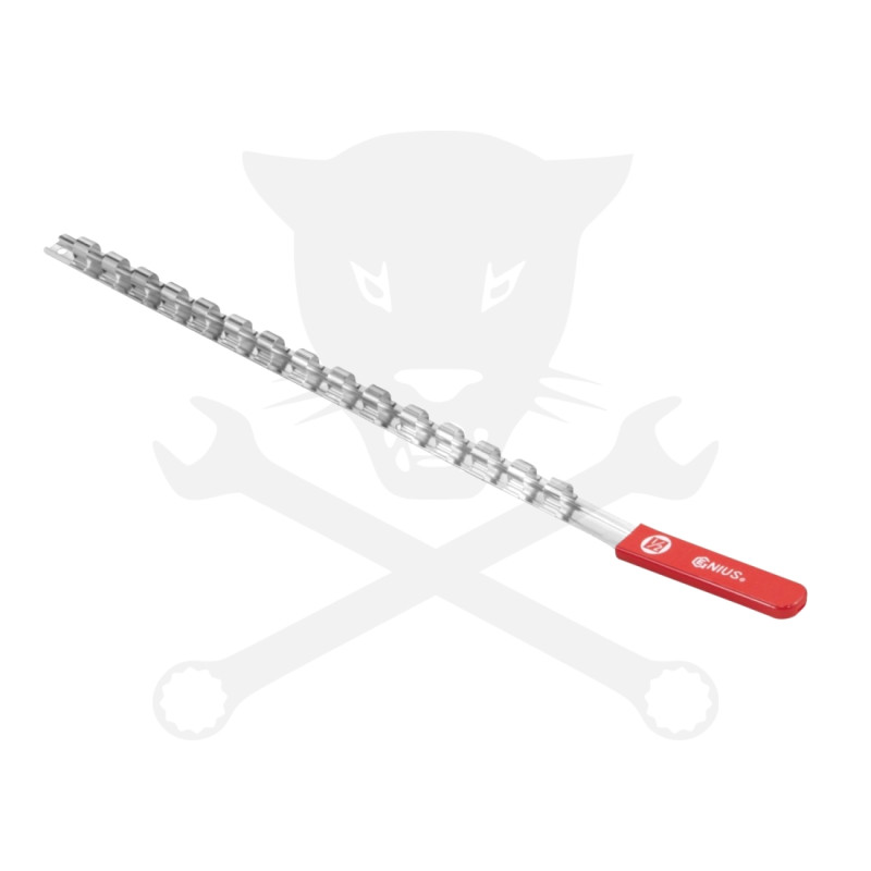 Dugókulcstartó sín 1/2" 15 db-os Genius