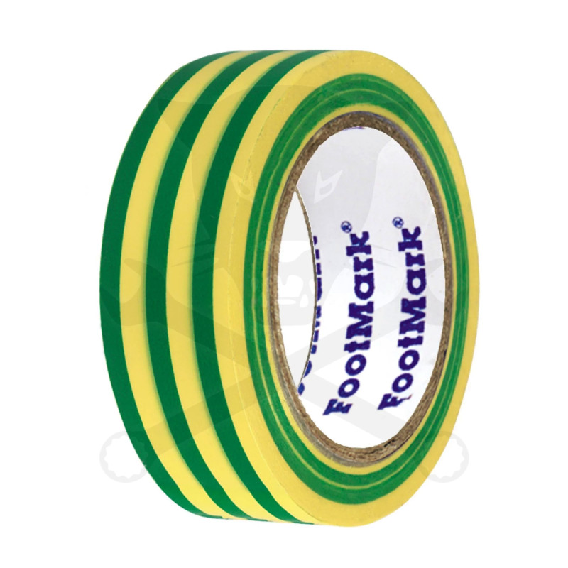 Szigetelőszalag 20m zöld-sárga SMA