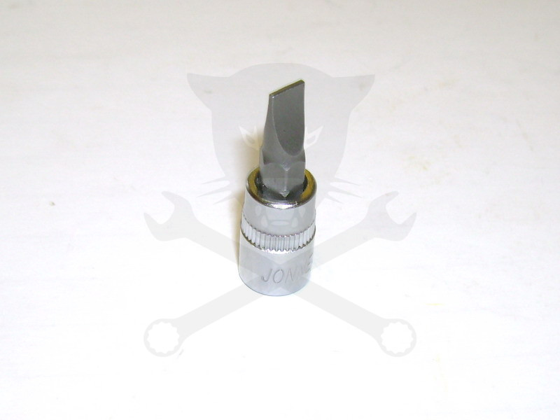 Rátűzőkulcs - crowa+bit 1/4" lapos 6 mm