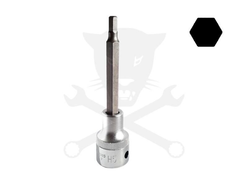 Rátűzőkulcs - crowa+bit 1/2" imbusz 5 mm, hosszú