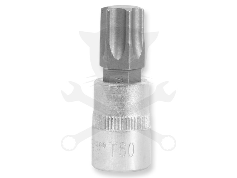 Rátűzőkulcs - crowa+bit 3/8" torx T60