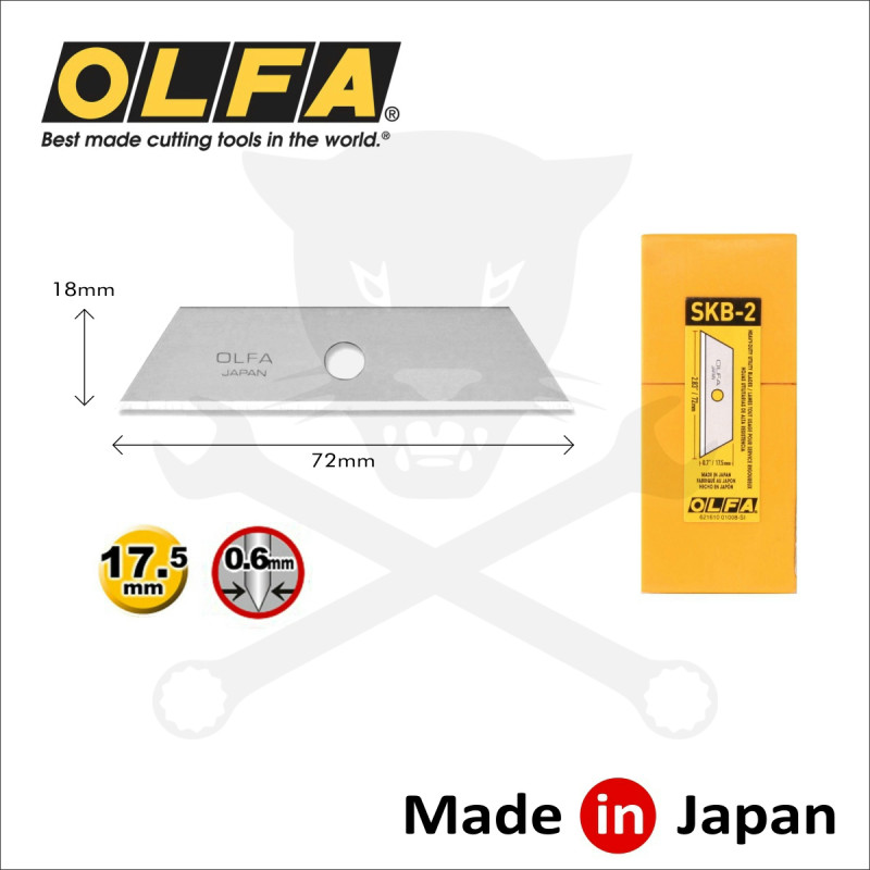 Penge OLFA biztonsági, trapéz 72 mm 50 db/dob (SKB-2/50)