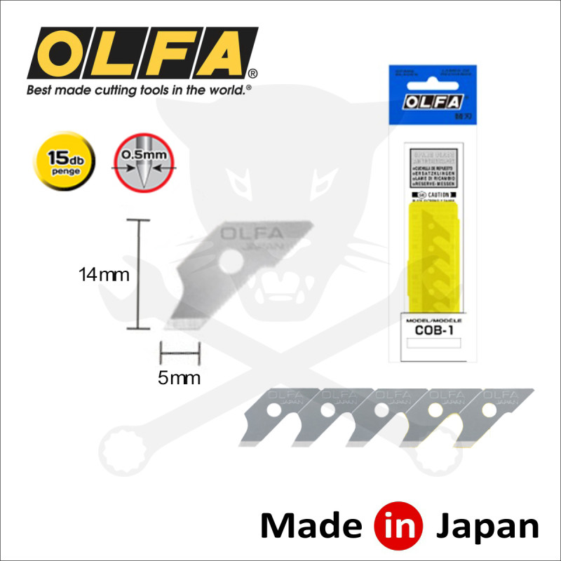Penge OLFA dekor és hobby késhez 43 mm 0,5 mm dekorpenge 15 db/dob